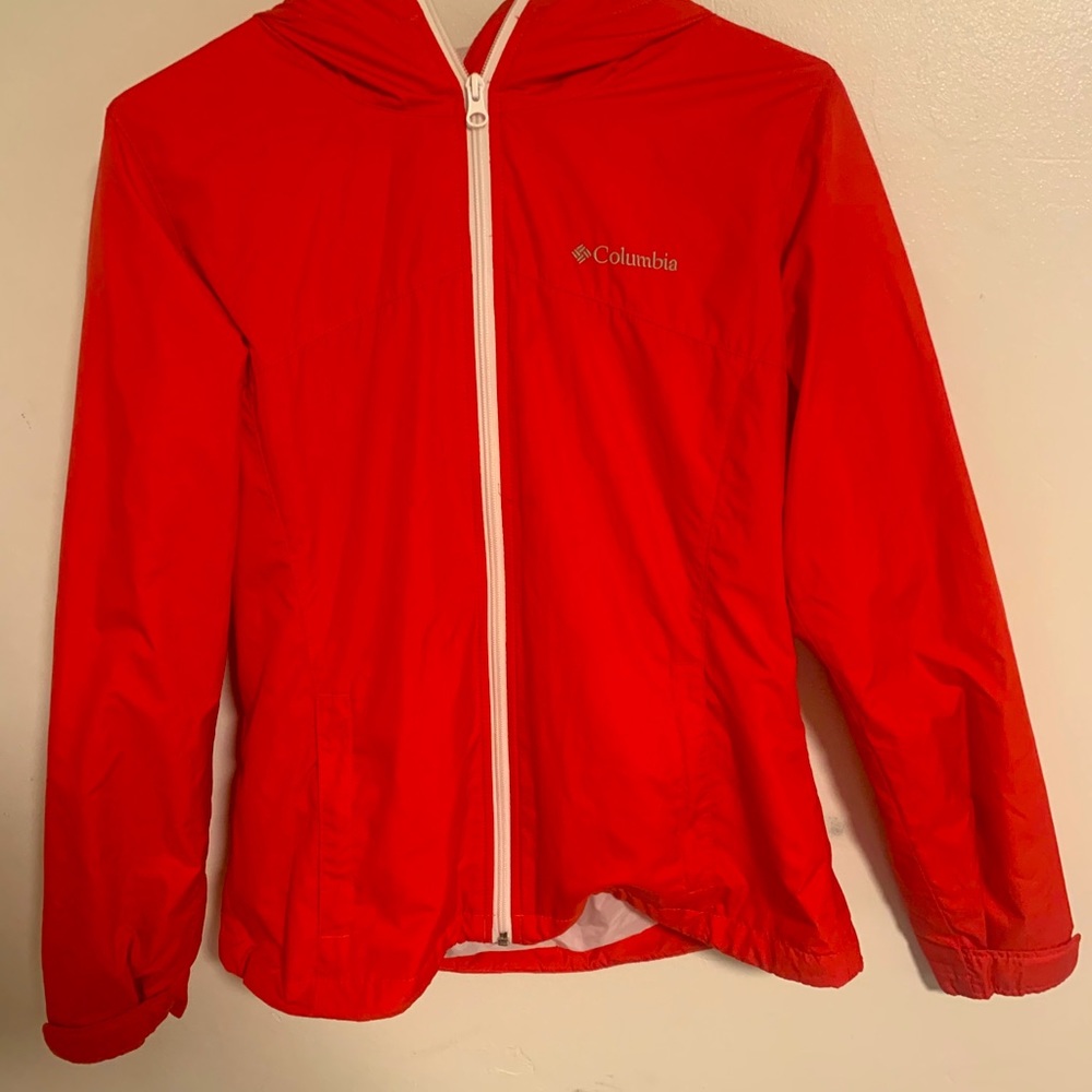 Red Columbia Windbreaker